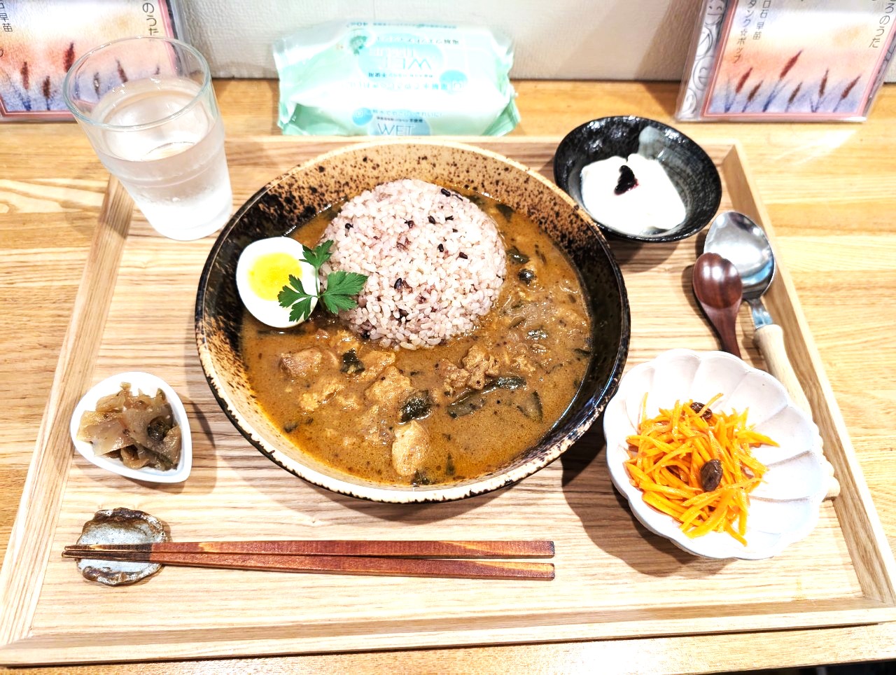 【THE 健康ランチ！】蒲生旭町のぴんころのなえでカレーの壺ごぜんを食べてきました！【がやてっくグルメ】