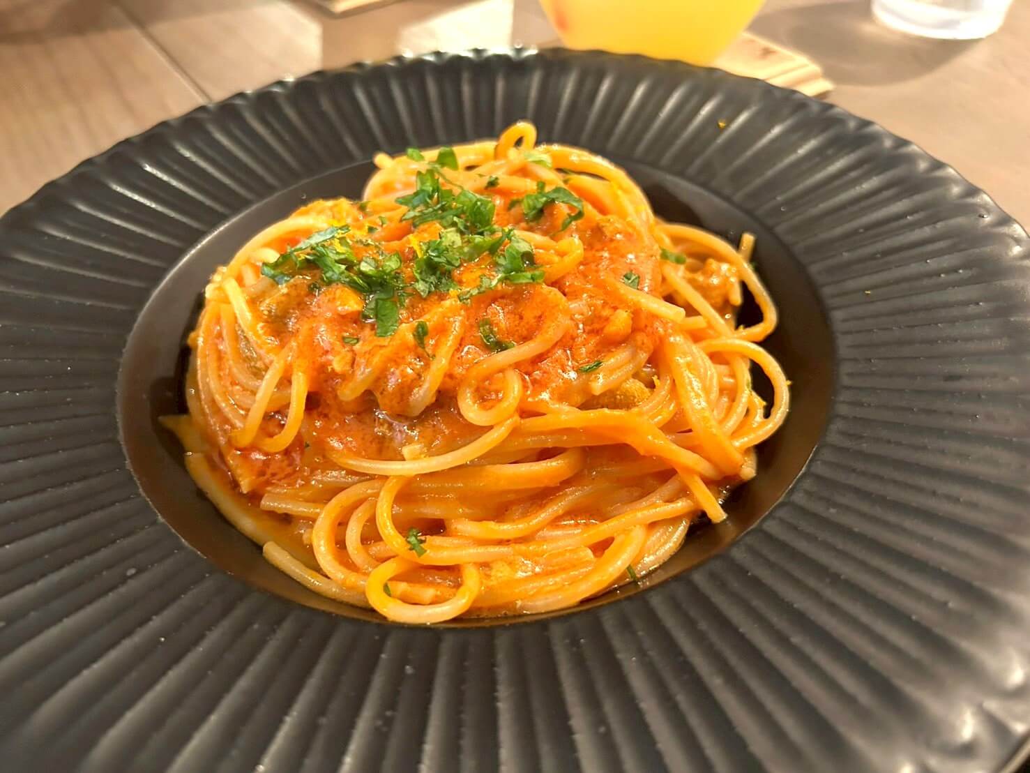 【お箸でイタリアン】千間台西のイタリアン処タナカ食堂で塩ウニのトマトクリームソーススパゲッティーニを食べてきました！【がやてっくグルメ】