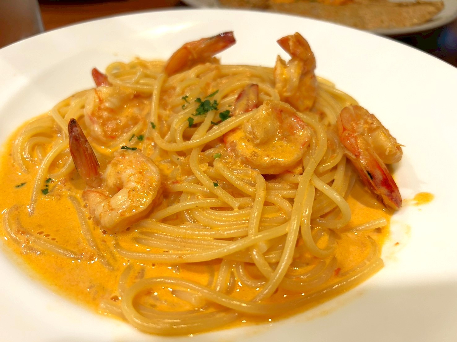 【2025年〆ランチ②】下間久里にあるイタリアン食堂ニーナの台所東店で「ぷりぷり海老のトマトクリームソース」を食べてきました【がやてっくグルメ】