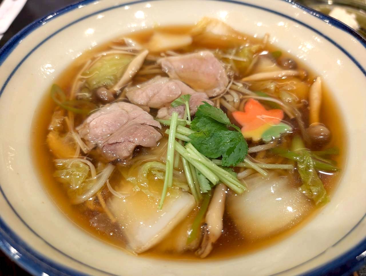 【良いお年を！】千間台西にある手打ちそばふしみで鴨と野菜のあんかけそばを食べてきました【がやてっくグルメ】