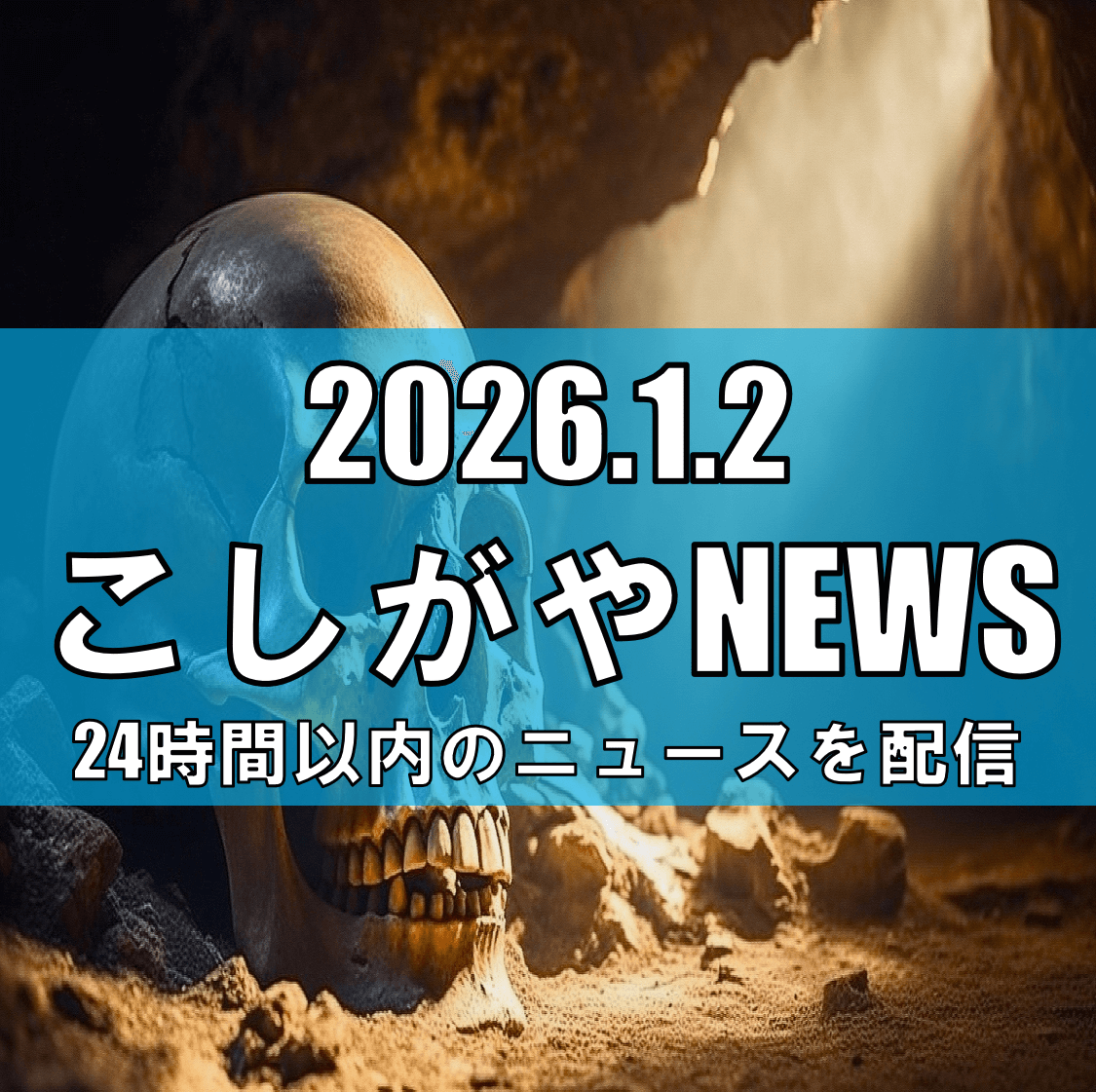【越谷市大松】河川敷で白骨化した頭蓋骨を発見/警察が事件・事故両面で調査中【越谷ニュース】