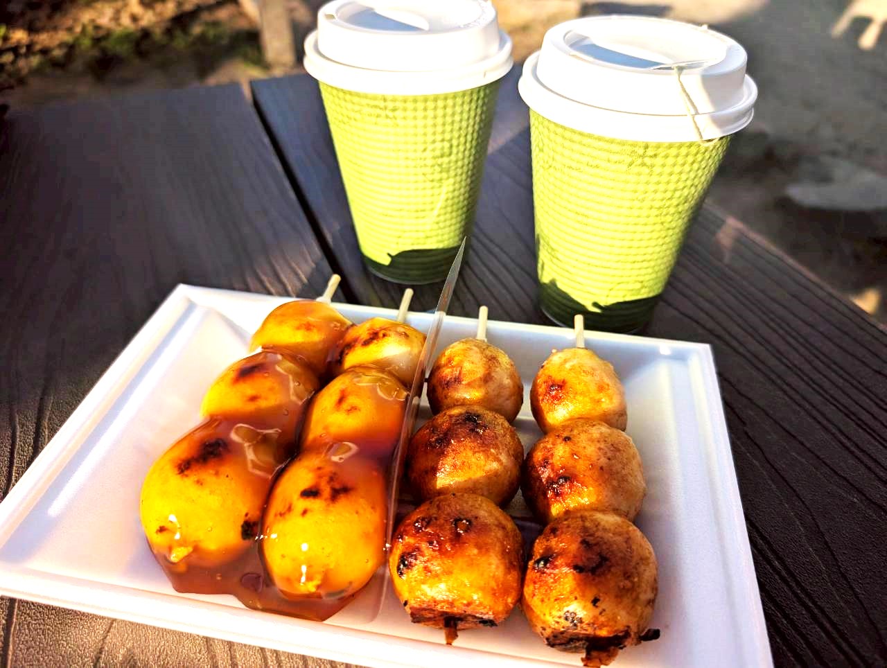 【毎朝つきたて！】相模町にある虹だんご本店で焼きだんご（甘だれ・生醤油）を食べてきました【がやてっくグルメ】