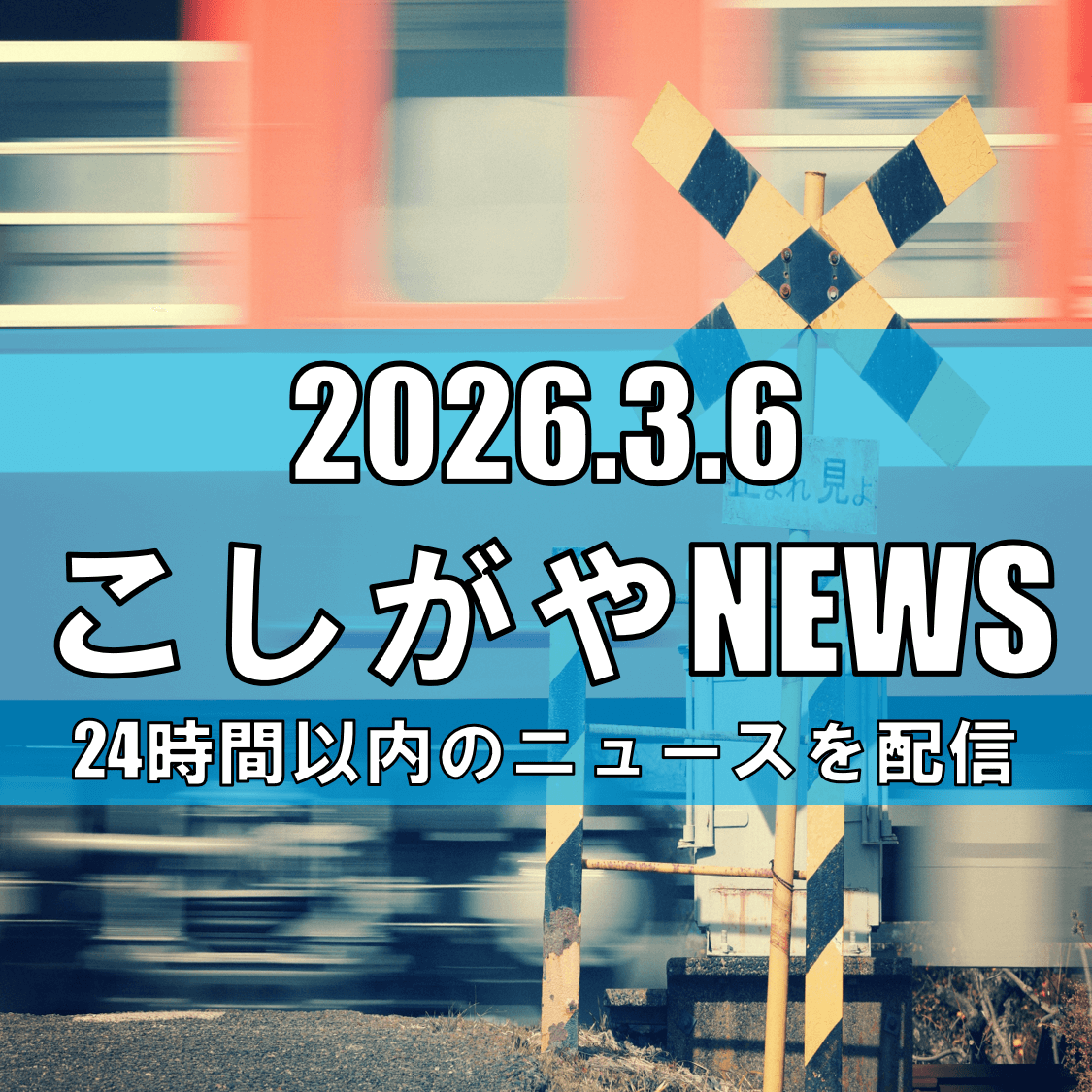 踏切で急行列車にはねられ66歳女性死亡/東武スカイツリーラインで人身事故、最大1時間40分の遅れ/越谷市袋山【越谷ニュース】
