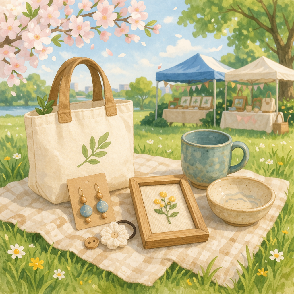 春のレイクタウンでクラフト作品に出会う一日/みんなの市クラフトフェア【がやてっくイベント】