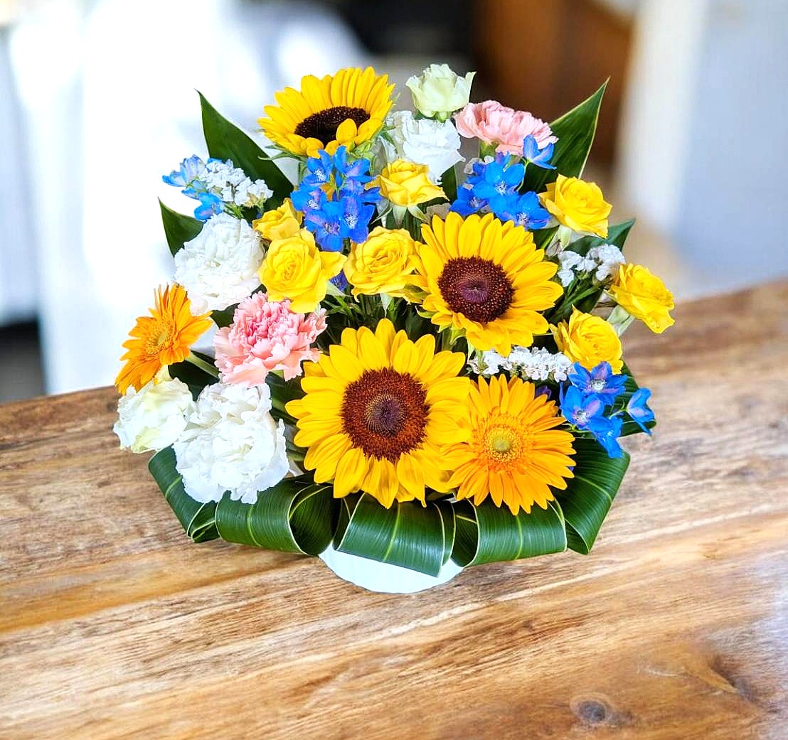 またまた!花・樹・実 CLOVER BOUQUETさんでお花を作ってもらいました!ひまわりがすごくキレイです!【読者投稿:がやてっくイン】