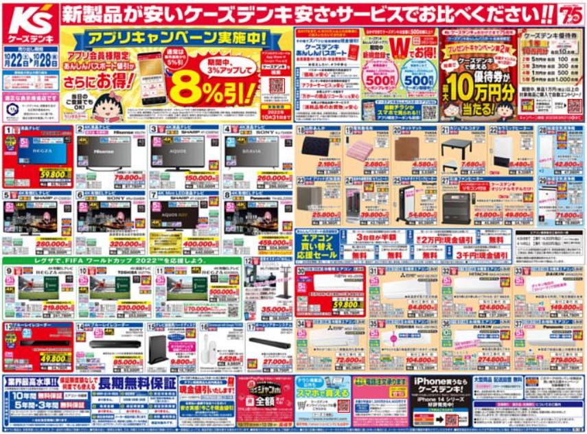 2022年10月22日(土)の越谷チラシ