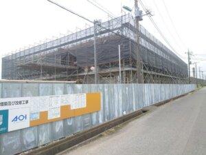 七左町で介護老人保健施設南面がリニューアル‐10/25記事