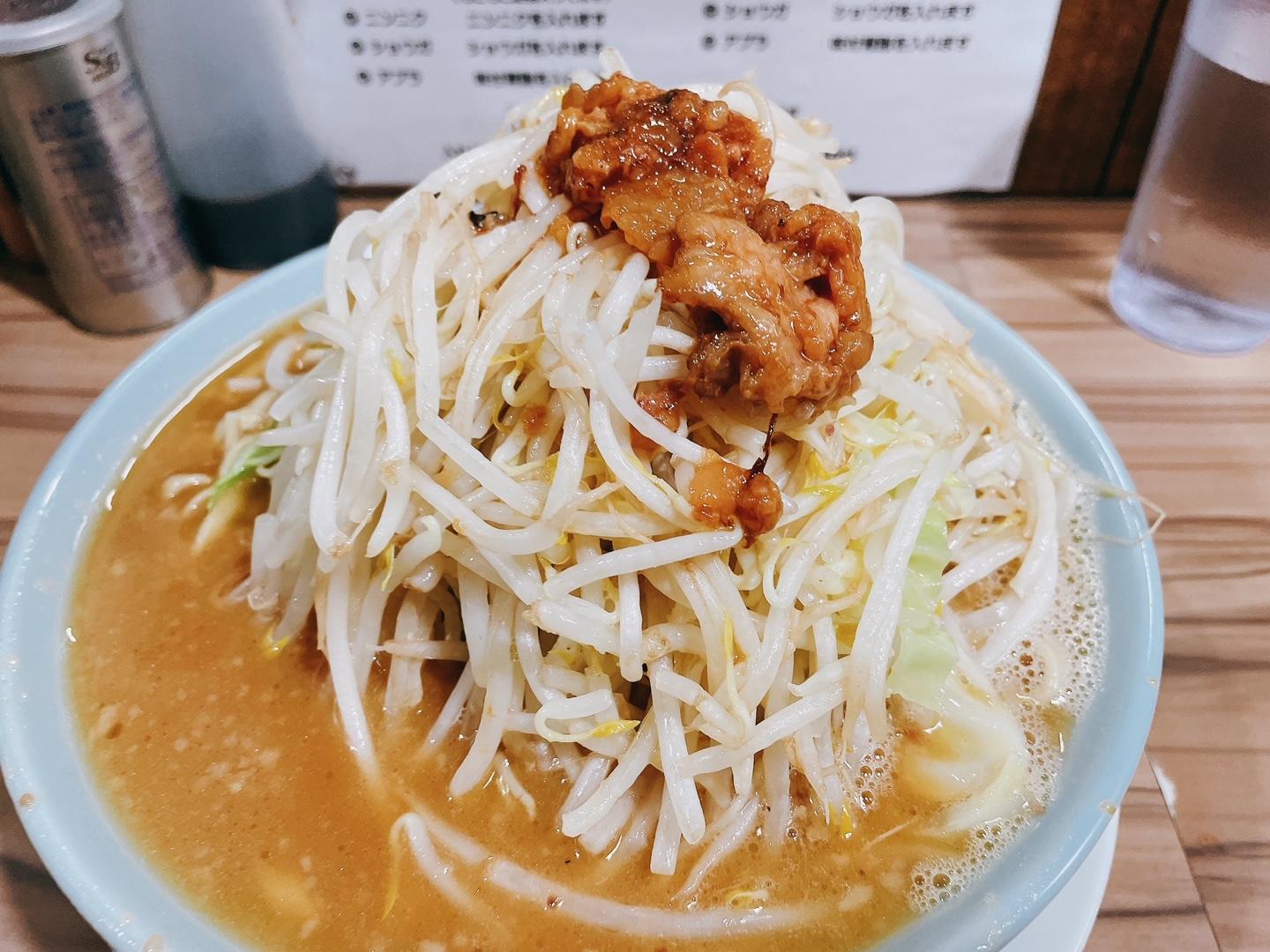 もやしの下に埋もれているのは、一体何？(※実際は肉塊)